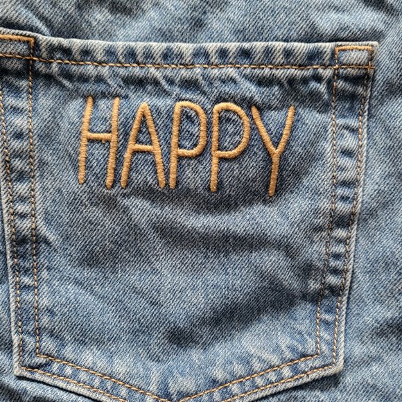 Wild Fable Women's Super-High Rise Rolled Cuff Mom Jean Shorts Happy Pocket.Wild - Picture 4 of 6